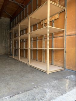 Boltless Heavy Duty Low Profile Shelving Racks 48 in W x 30 in D Shelves Strongly Than Homedepot Lowes And Costco Delivery Available