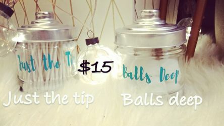 Q-tip & cotton ball containers