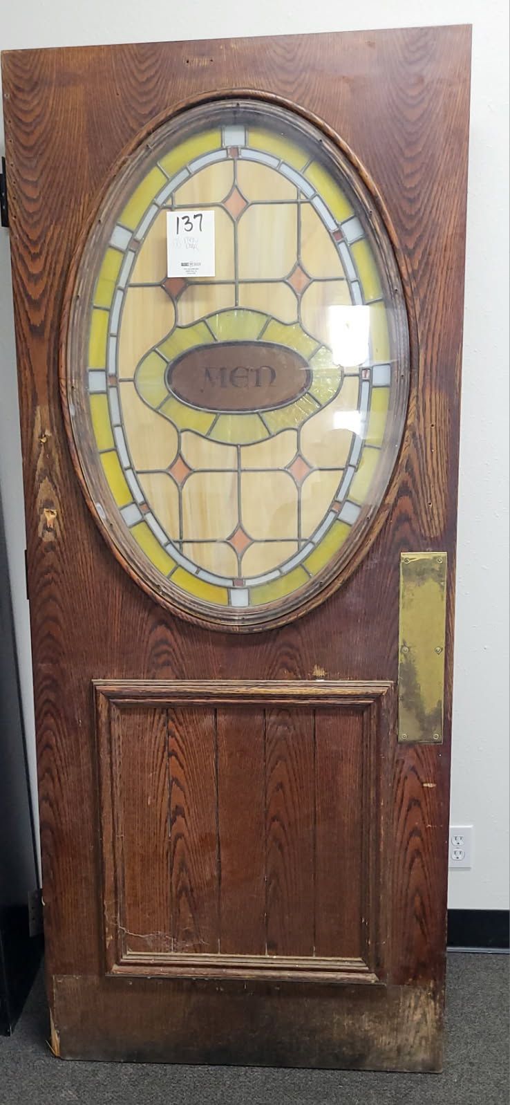 Vintage Stained Glass Doors