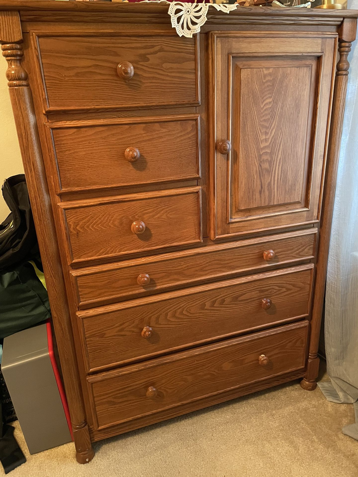 Chest of drawers with cabinet