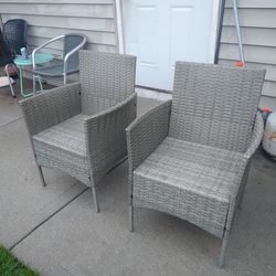 Pair Of Outdoor Chairs Like New