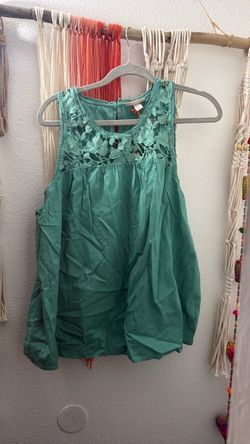New! Teal Sleeveless Top with Lace from Target