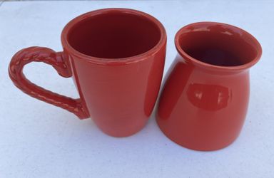 Set if two   Cups - Red