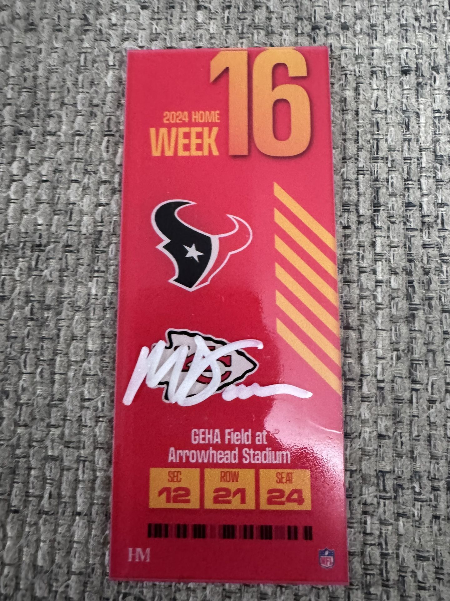 Mike Danna Signed Autograph Commemorative Acrylic Ticket - Beckett Coa