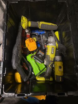 Box of power tools
