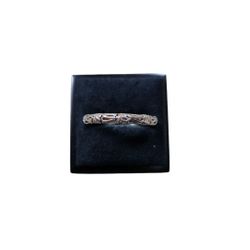 Size 8 Tarnished Silver Toned Ring