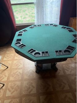 Felt table top poker table