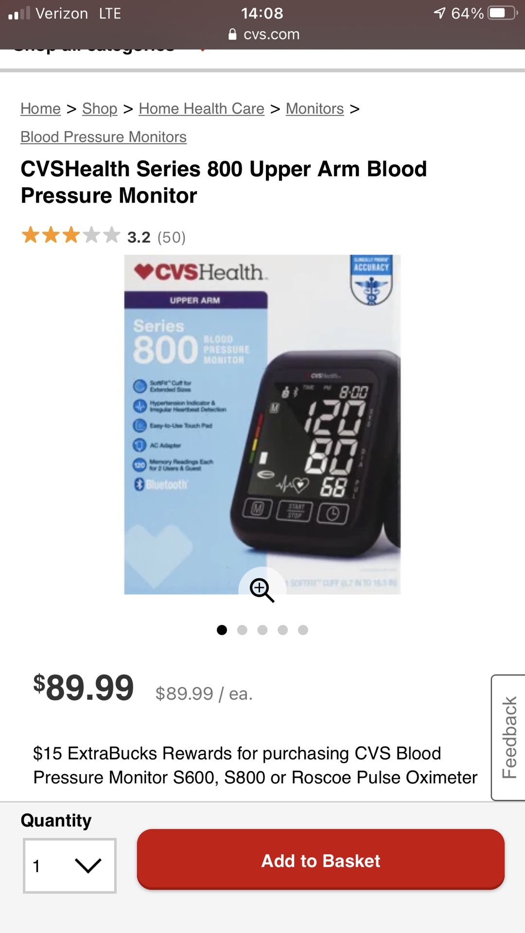 Bluetooth Blood Pressure Monitor