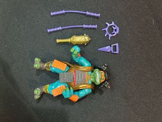 • Vintage 1993 TMNT Movie III Samurai Mike Action Figure with Accessories