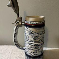 8” Vintage Stein/Mug Aviation Theme