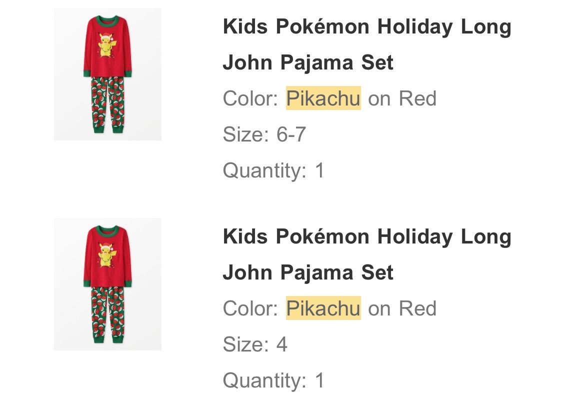 ⚡️ Pikachu HA Jammies