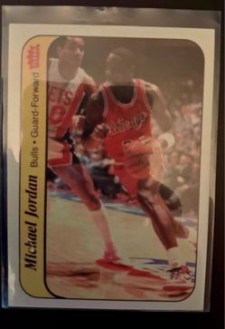 1986 Fleer stickers Michale Jordan rookie insert #8 of 11