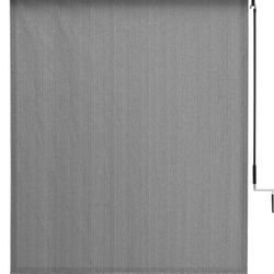 VICLLAX Premium Outdoor Roller Shade, 95% Patio Cordless Blinds with Weather Resistant Valance 6x8FT,Chocolate