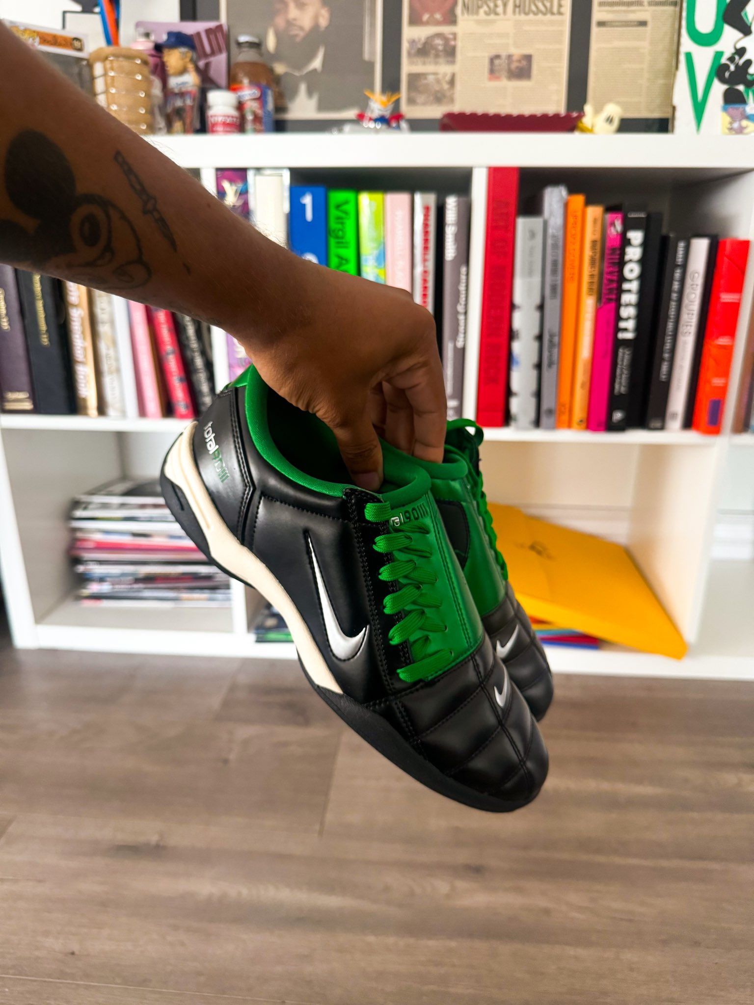 Nike Total 90 SP NUEVOS Hombre Talla 12,5 M Originales Retro Fútbol Soccer Zapatos Zapatillas