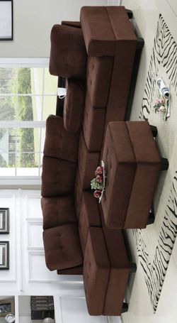 New Sectional with ottoman / couch & living room set