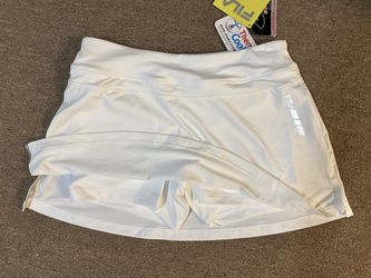 Fila Woman’s Tennis Golf Skort White Skirt Shorts Sport Mini Size S Athletic