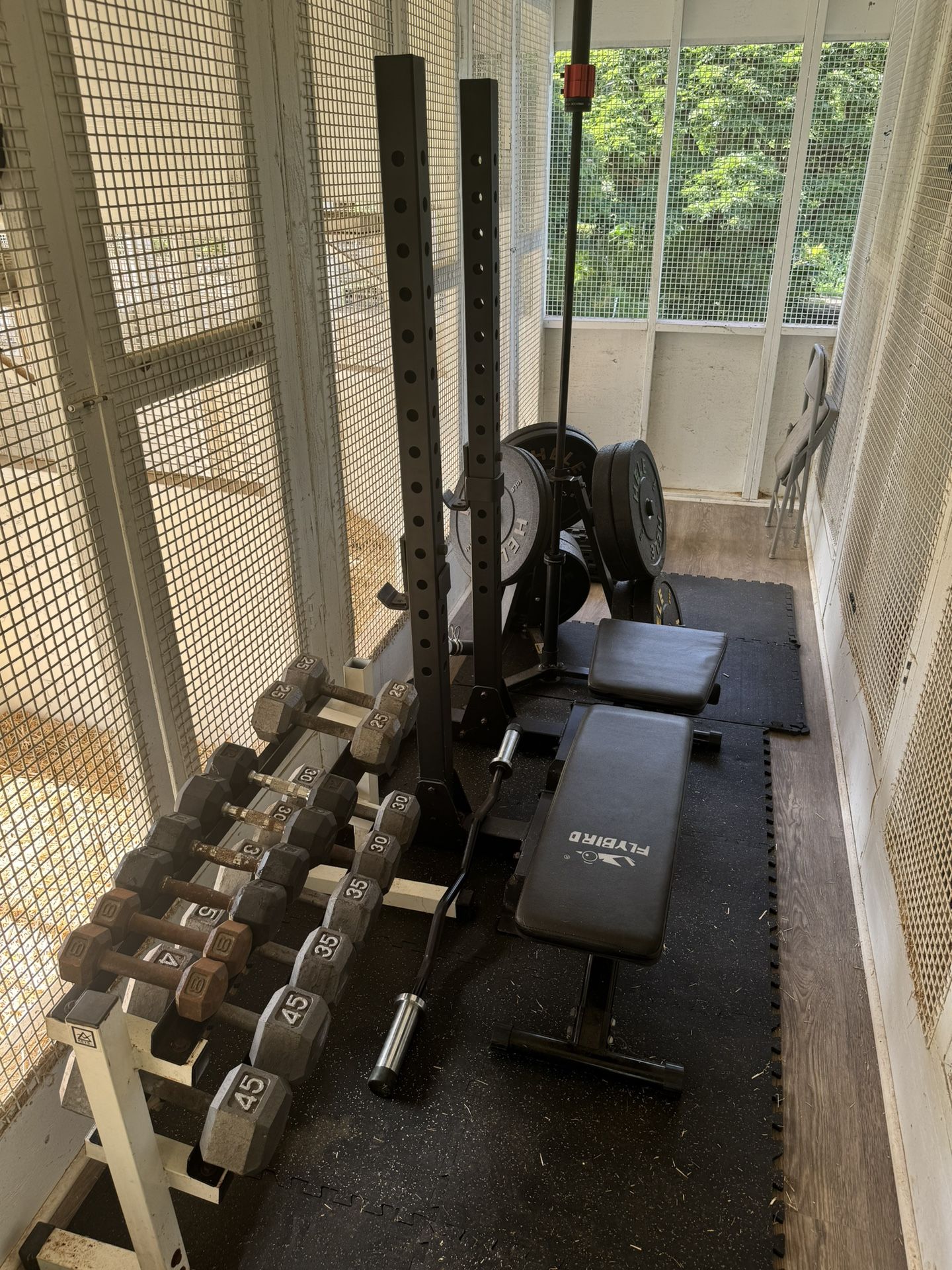 Home Gym Set (excluding plates and plate tree)
