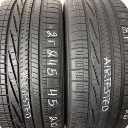 2 Tires 245 45 20 Goodyear Eagle Rs-a2 High Tread No Repairs