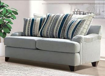 Blue/ grey sofas