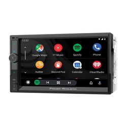 New Power Acoustik 7 Double DIN Receiver with Wireless Apple CarPlay/Android Auto