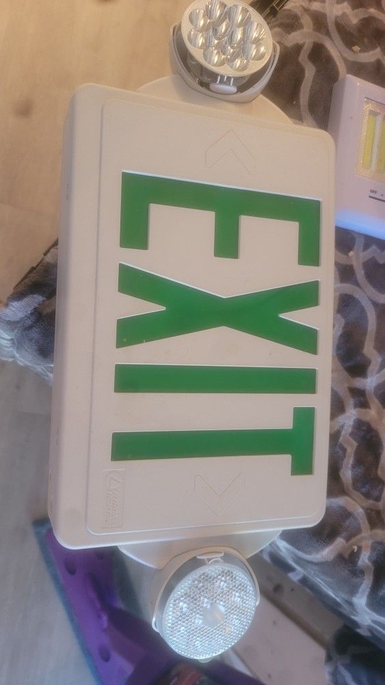 Brand New exit sign