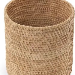 8X7.5in Mini Storage Bin Table, Narrow Trash Can Bathroom, Small Waste Basket