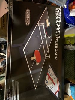 Table tennis and rebound shuffleboard -brand new