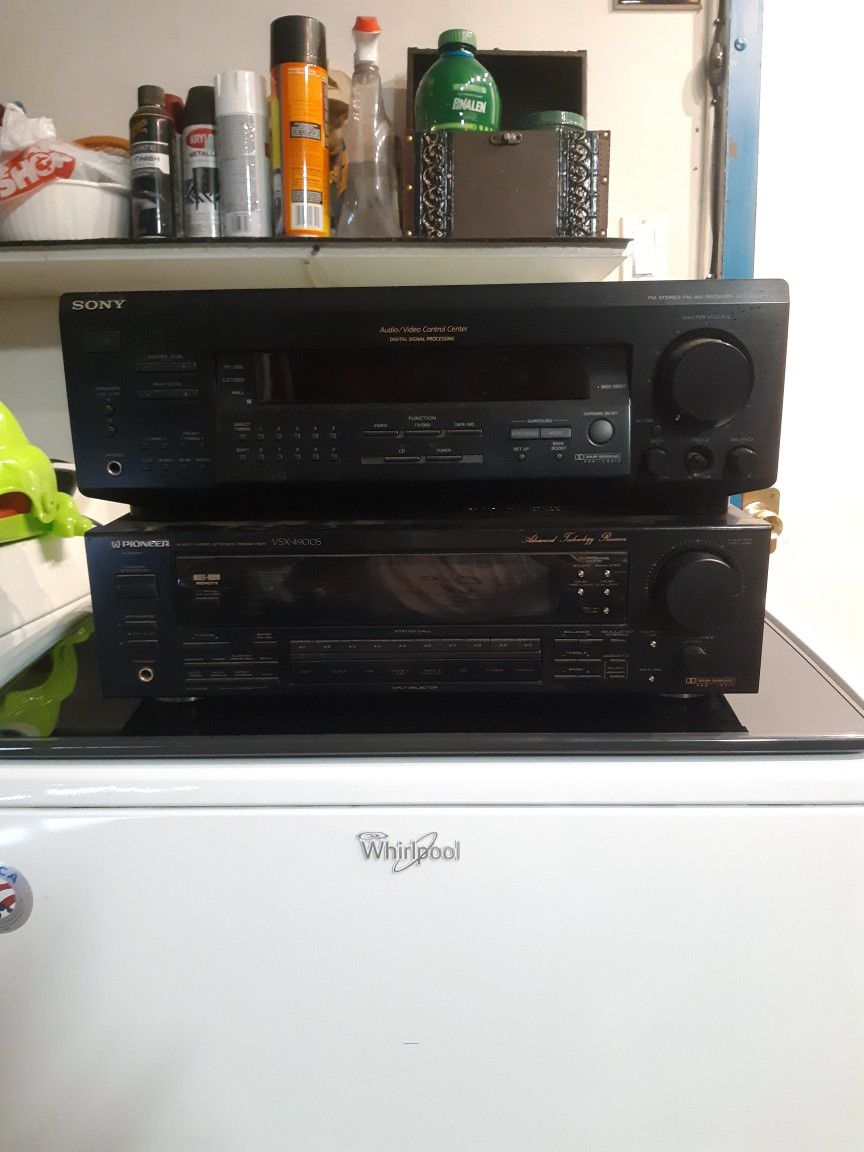 Sony And Pioneer Receivers. ( Just For Parts)
