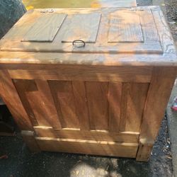 Antique Wood Chest. Make Offer