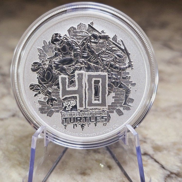 2024 1 oz Tuvalu Teenage Mutant Ninja Turtle 40th