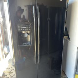 Ge Side By Side Refrigerator Black 
