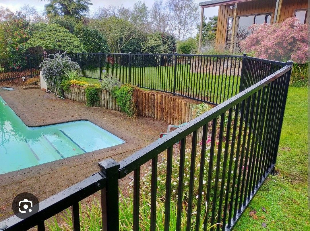 Swimming Pool Steel Iron Fence Flat Top Arrow Top Front Back Yard Fence