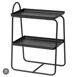 IKEA Hattasen Bedside Table Black