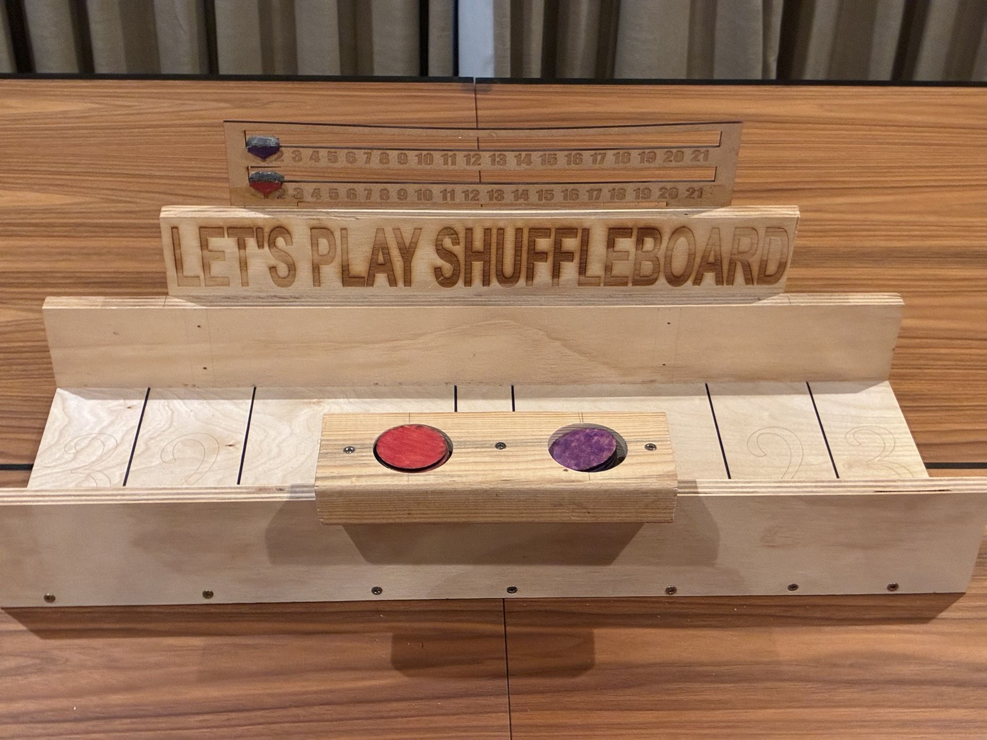 Mini Wood Shuffleboard