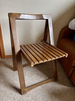 Mid-Century Solid Wood Folding Chair - Aldo Jacober "Trieste" Design