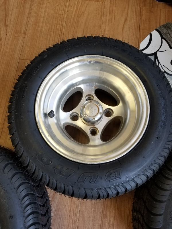 Used 10" golf cart rims with new tires for Sale in Myrtle Beach, SC OfferUp