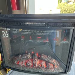 Furrion FF26C15A-BL 26” Curved Glass Electric Fireplace