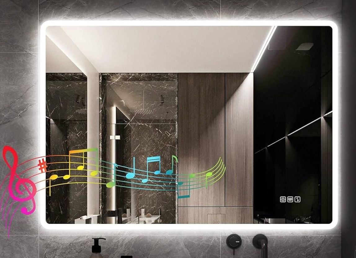 LED Bluetooth mirror