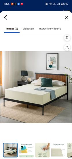 Zinus memory foam 12 inch mattress full size 🚨