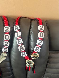 Double braided ribbon LEIS