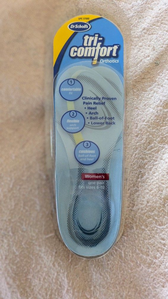 New, still sealed in package Dr Scholl's tri comfort orthotics