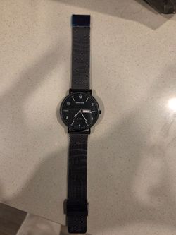 MSTIANQ Quartz Watch with Black Mesh Band