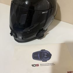 Icon Airform Helmet (Large) with Sena Bluetooth