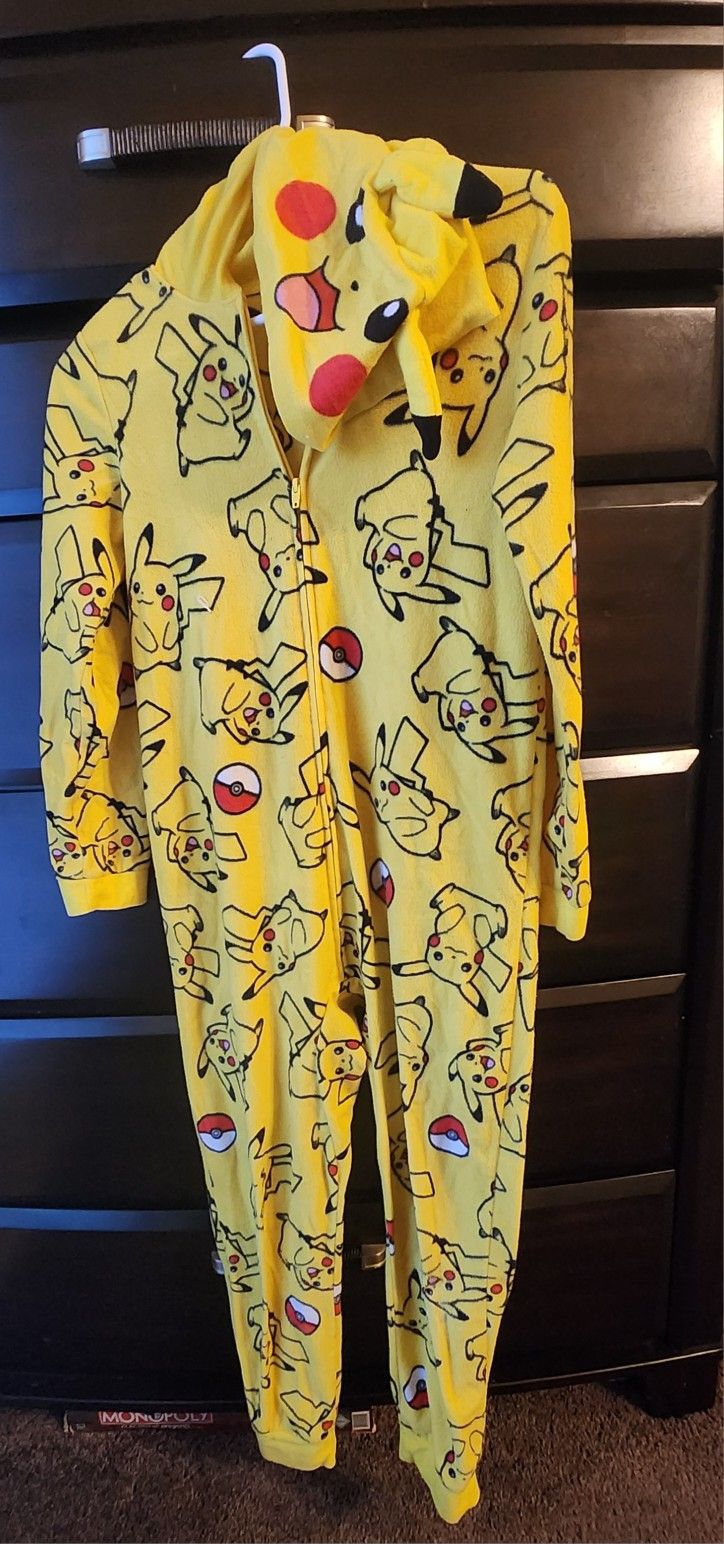 Pikachu Onesie Feet Out