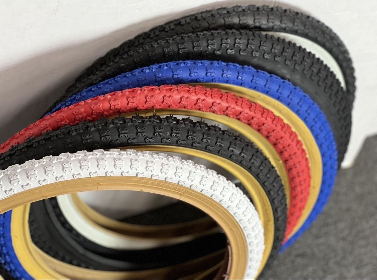 20 x 1.75 Red, Black,Blue Gum, All Black, and Black white wall Duro Bmx Tire