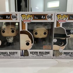Funko Pop 3 Piece Set From The Office