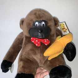 Gorilla Monkey Banana Stuffed Animal Plush