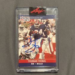 Thurman Thomas Autograph 13/81