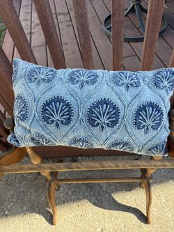 Blue Decorative Throw Pillow