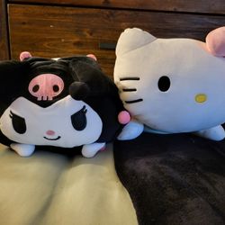 Hello Kitty & Kurormi Lying Down Plush